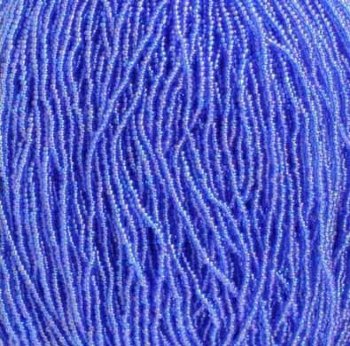 1 Hank of 11/0 Transparent Sapphire AB Seed Beads
