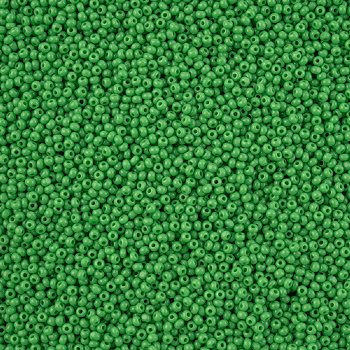 10 Grams 13/0 Charlotte Seed Beads - Opaque Medium Green