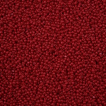 10 Grams 13/0 Charlotte Seed Beads - Opaque Medium Dark Red
