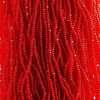 10 Grams 13/0 Charlotte Seed Beads - Transparent Red