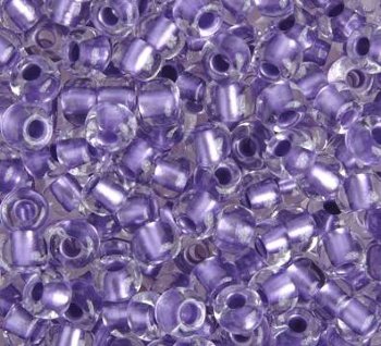 20 Gram Vial of 2/0 Metallic Purple Lined Crystal Seed Beads