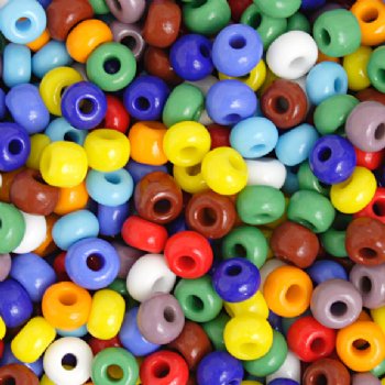 20 Gram Vial of 2/0 Opaque Mix Seed Beads