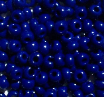 20 Gram Vial of 2/0 Opaque Royal Blue Seed Beads