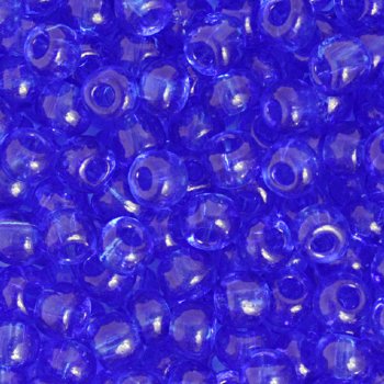 20 Gram Vial of 2/0 Transparent Sapphire Seed Beads
