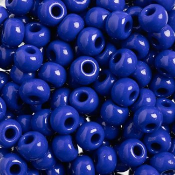 25g of 32/0 Opaque Royal Blue Seed Beads