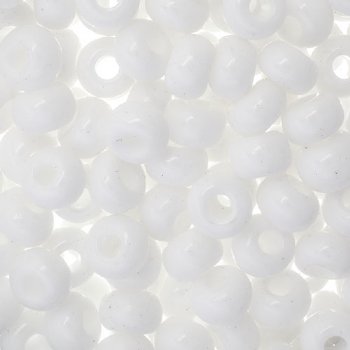 25g of 32/0 Opaque White Seed Beads