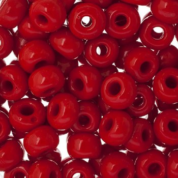 25g of 32/0 Opaque Light Red Seed Beads
