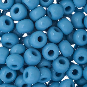 25g of 32/0 Opaque Turquoise Blue Seed Beads