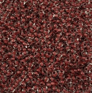 22 Grams 6/0 Terra Intensive Brown Lined Crystal Seed Beads