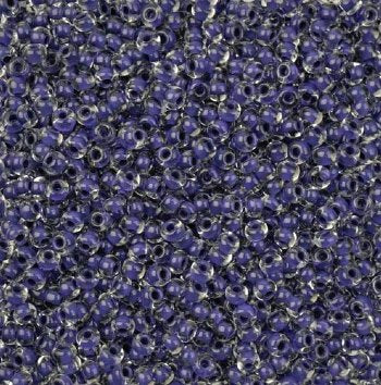 22 Grams 6/0 Terra Intensive Purple Lined Crystal Seed Beads