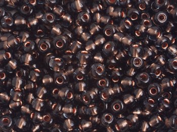 50g 6/0 Transparent Copper Lined Black Diamond