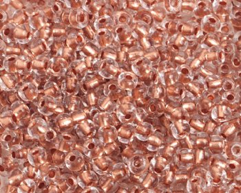 50g 6/0 Transparent Copper Lined Crystal