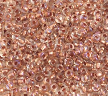 50g 6/0 Transparent Copper Lined Crystal Iris