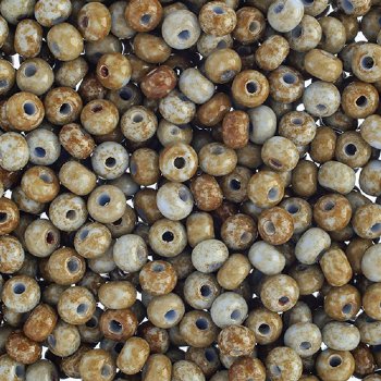50g of 6/0 Opaque Light Blue Travertine Seed Beads