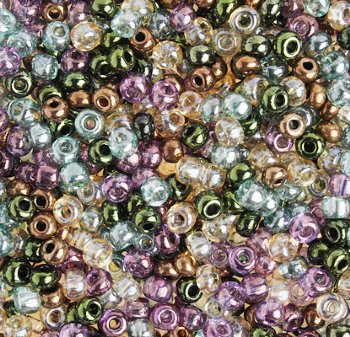 50g 6/0 Transparent Lustre Multi Mix