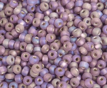50g 6/0 Silver Lined Matte Amethyst Iris