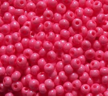 50g 6/0 Opaque Bubblegum Pink Seed Beads