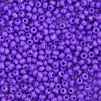 50g 6/0 Opaque Dyed Dark Violet Seed Beads