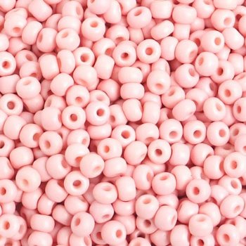 50g 6/0 Opaque Matte Rose Pink Seed Beads