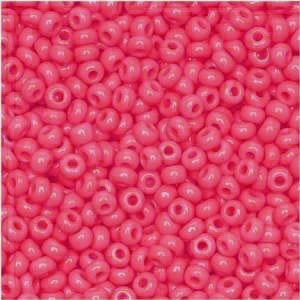 50g 6/0 Opaque Matte Terra Lustre Raspberry Seed Beads