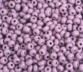 50g 6/0 Opaque Mauve Seed Beads