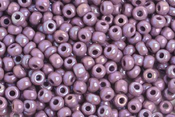 50g 6/0 Opaque Mauve Iris Seed Beads