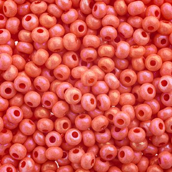 50g 6/0 Opaque Pink Iris Seed Beads