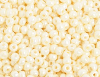 50g 6/0 Pearl Cream Seed Beads