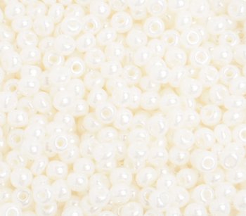 50g of 6/0 Ivory Pearl Seed Beads