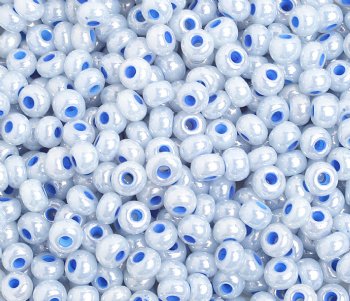 50 Grams 6/0 Light Blue Pearl Seed Beads