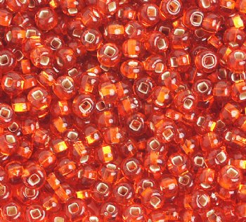 50g 6/0 Orange Silver Lined
