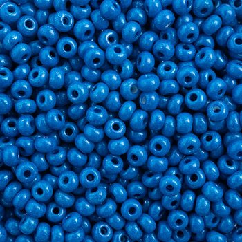 50g 6/0 Opaque Terra Dyed Blue Intensive Seed Beads