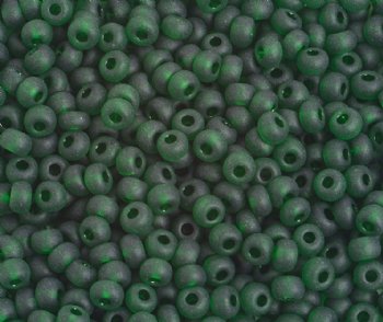 50g  6/0 Transparent Matte Dark Green