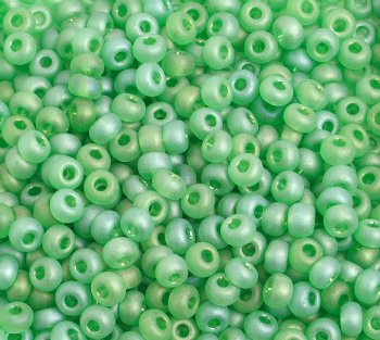 50g 6/0 Transparent Matte Iris Light Green