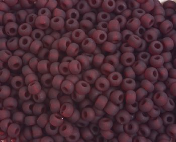 50g  6/0 Transparent Matte Red