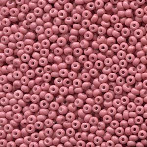 50g 8/0 Opaque Coral Pink Seed Beads