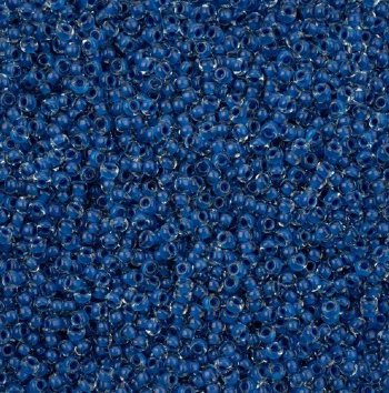 22 Grams of 8/0 Blue Terra Intensive Lined Crystal Seed Beads