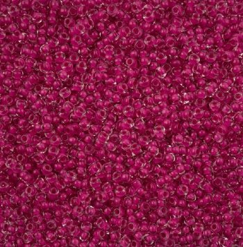 22 Grams of 8/0 Pink Terra Intensive Lined Crystal Seed Beads
