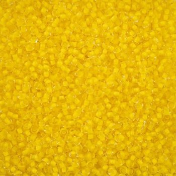 22 Grams of 8/0 Yellow Terra Intensive Lined Crystal Seed Beads