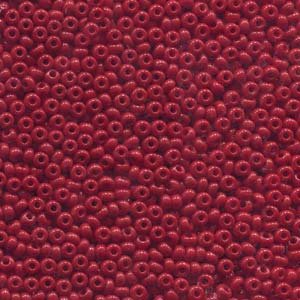 50g 8/0 Opaque Dark Red Seed Beads