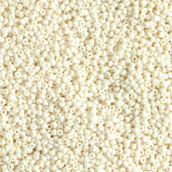 50g 8/0 Opaque Bone Seed Beads