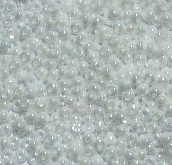 50g 8/0 Opaque Chalk White Lustre Seed Beads