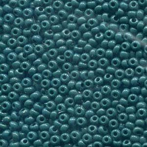 50g 8/0 Opaque Dark Jade Green Seed Beads