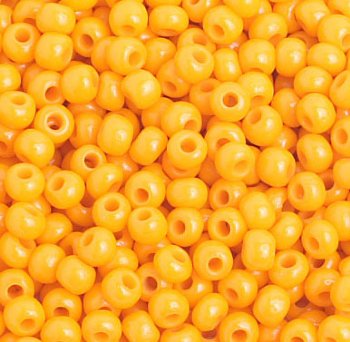 50g 8/0 Opaque Light Orange Seed Beads