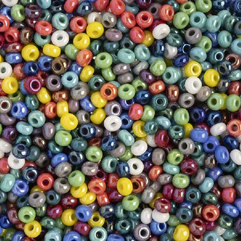 50g of 8/0 Opaque Multi AB Mix Seed Beads