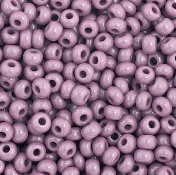 50g 8/0 Opaque Mauve Seed Beads