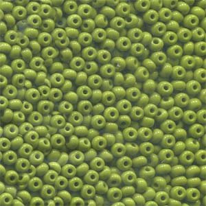 50g 8/0 Opaque Olive Seed Beads