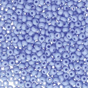 50g 8/0 Opaque Pale Blue Seed Beads