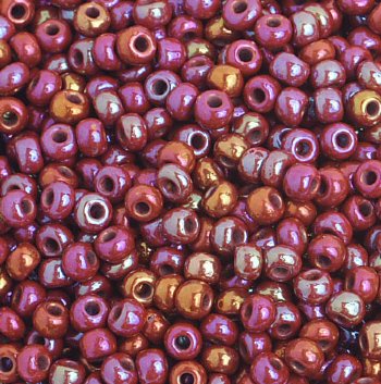 50g 8/0 Opaque Red AB Seed Beads