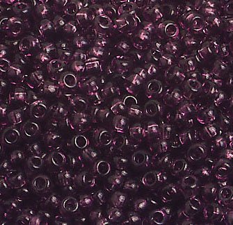 50g 8/0 Transparent Amethyst Seed Beads